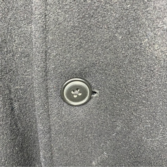 J Crew Black Wool Coat Men’s Size Large - Picture 5 of 11